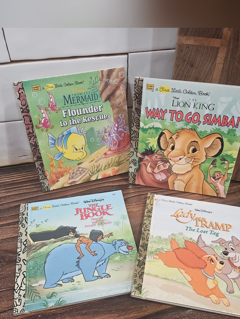 Mini Disney Golden Books Little Mermaid Jungle Book Lion King Lady and the Tramp
